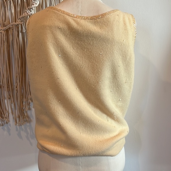 1960's Vintage The Broadway Lambswool/Angora Beaded Sweater Hong Kong Elegant! - Picture 5 of 12